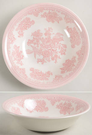 Asiatic Pheasants Pink Coupe Soup Bowl