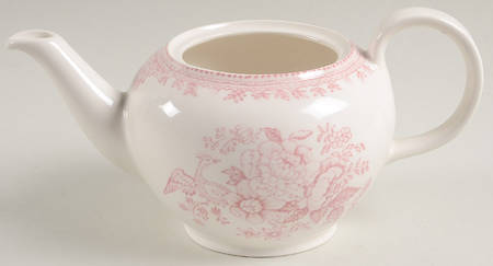 Asiatic Pheasants Pink Teapot No Lid