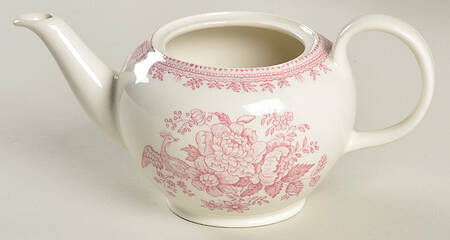 Asiatic Pheasants Pink Small Teapot No Lid
