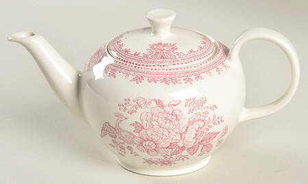 Asiatic Pheasants Pink Small Teapot & Lid