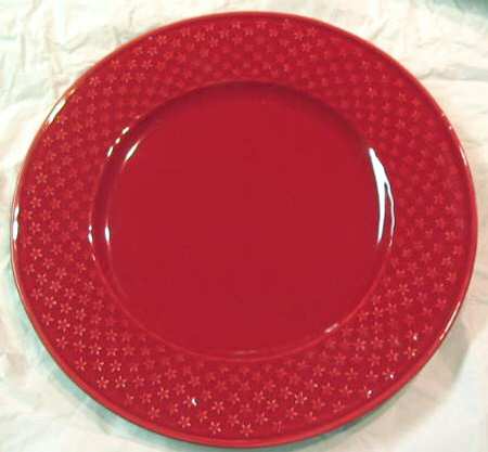 Mini Stars Red Dinner Plate