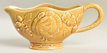 Turkey Yellow Gravy Boat