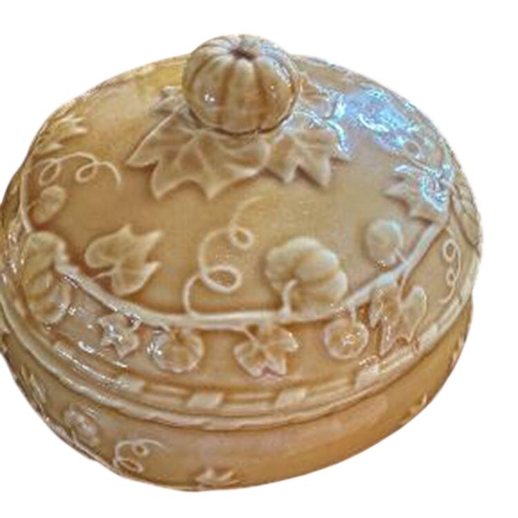 Turkey Yellow Individual Casserole & Lid