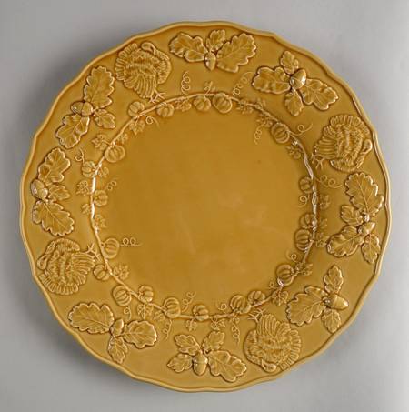 Turkey Yellow Service Plate (Charger)