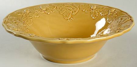 Turkey Yellow 10" Round Serving Bowl