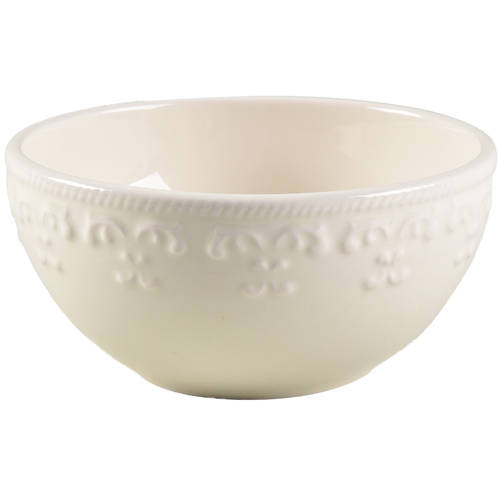 Ivory Scroll Soup/Cereal Bowl