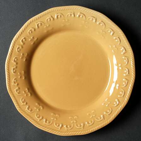 Gold Scroll Salad Plate