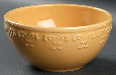 Gold Scroll Soup/Cereal Bowl