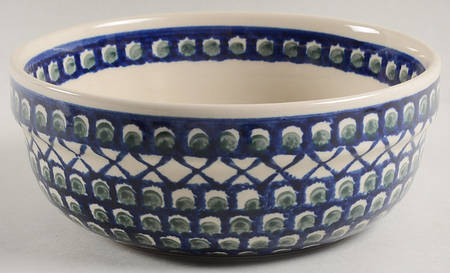 Lattice Peacock 7" Round Serving Bowl
