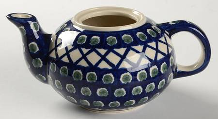 Lattice Peacock Small Teapot No Lid