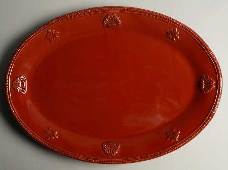 Chambord Red 17" Oval Serving Platter