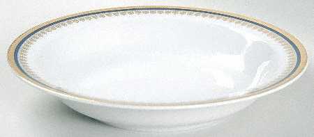 Amanda Cobalt Rim Soup Bowl by Baum Brothers