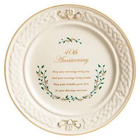 Claddagh Collection 40th Anniversary Plate
