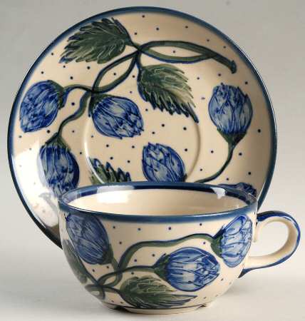 BOW34 Flat Cup & Saucer Set