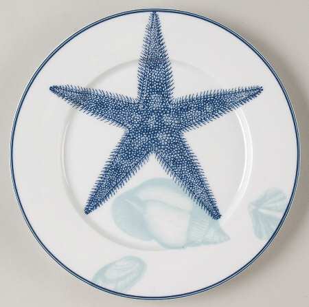 Zen Starfish & Seashell Dessert/Pie Plate
