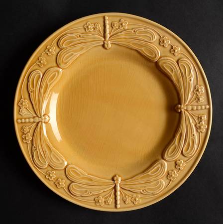 Dragonfly Honey Gold Salad Plate