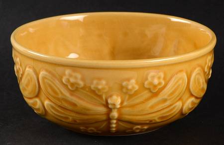 Dragonfly Honey Gold Coupe Cereal Bowl