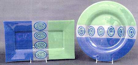 Milano Blue 12" Chop Plate (Round Platter)