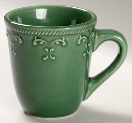 Green Scroll Mug