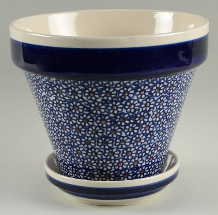 BOW37 6" Flower Pot & Underplate