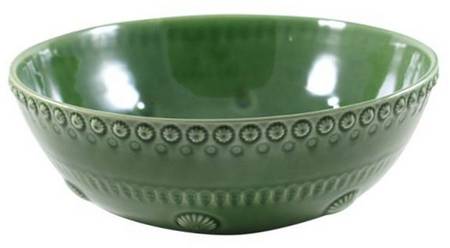 Fantasia Green 12" Round Serving Bowl