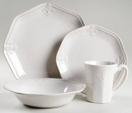 Country Crest Cream 4 Piece Place Setting
