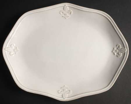 Country Crest Cream 15" Oval Serving Platter