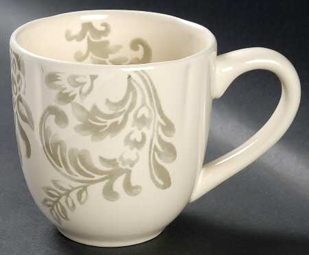 Floral Damask Birch Grey Mug