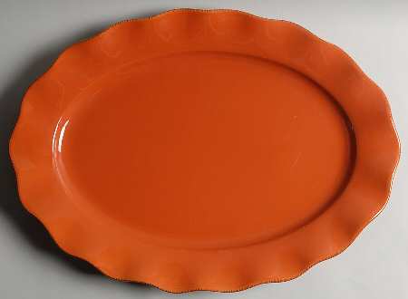 Harvest Dried Peach 20" Oval Serving Platter