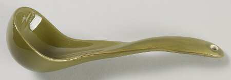 Harvest Green Saddle Gravy Ladle Solid Piece