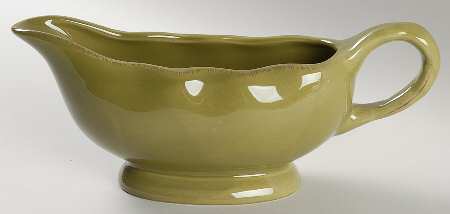 Harvest Green Saddle Gravy Boat