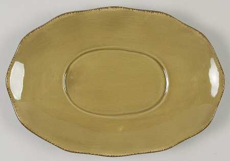 Harvest Green Saddle Underplate for Gravy Boat