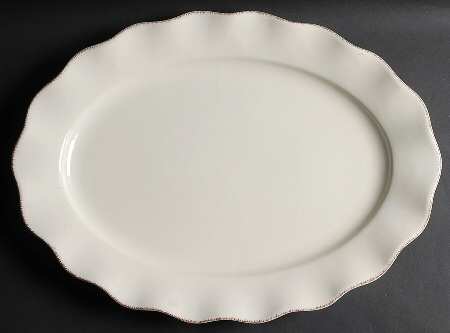 Harvest Cream Mist 20" Oval Serving Platter