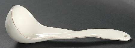 Harvest Cream Mist Gravy Ladle Solid Piece