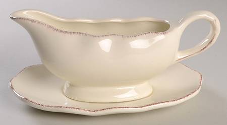Harvest Cream Mist Gravy Boat & Underplate