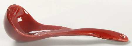 Harvest Red Garnet Gravy Ladle Solid Piece