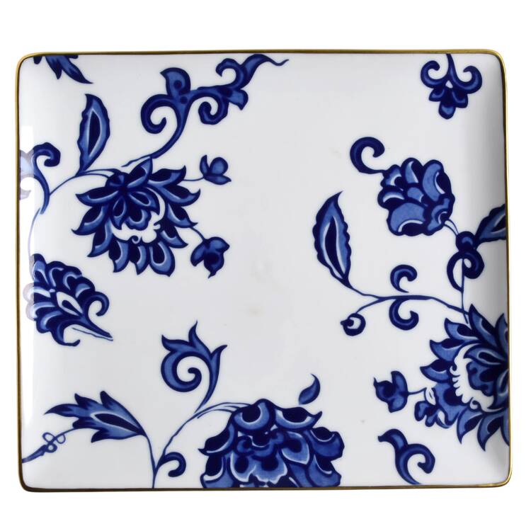 Prince Bleu 8" Rectangular Tray by Bernardaud