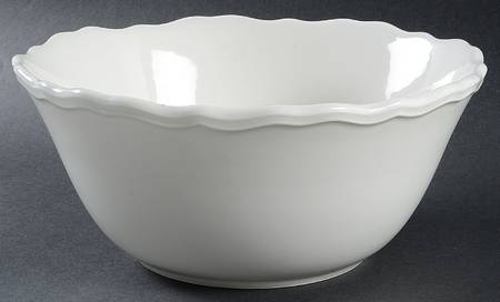 Louisa Cream 9" Round Serving Bowl