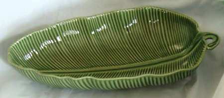 Banana Leaf Green 11" Leaf Bowl
