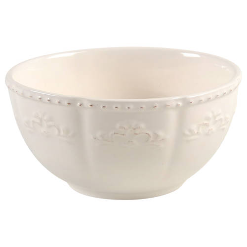 Medallion Wreath Cream Mist Soup/Cereal Bowl