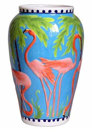 Flamingo 9" Vase