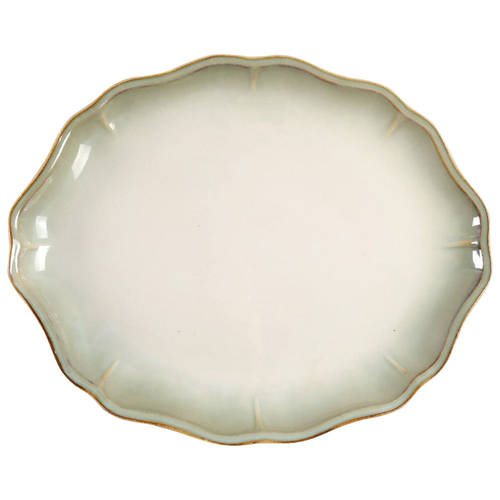 Simply Fluted Dillweed 15" Oval Serving Platter