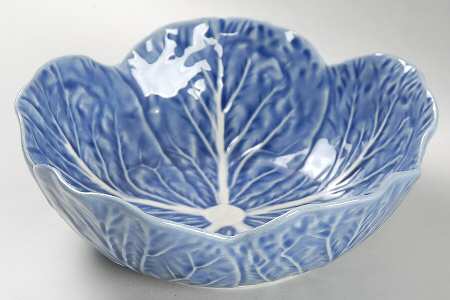 Cabbage Sapphire Blue Coupe Soup Bowl