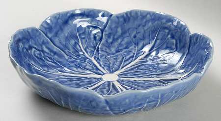 Cabbage Sapphire Blue Coupe Soup Bowl