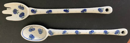 BOW49 2 Piece Salad Set, Solid Piece