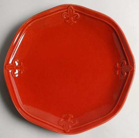 Country Crest Red Salad Plate