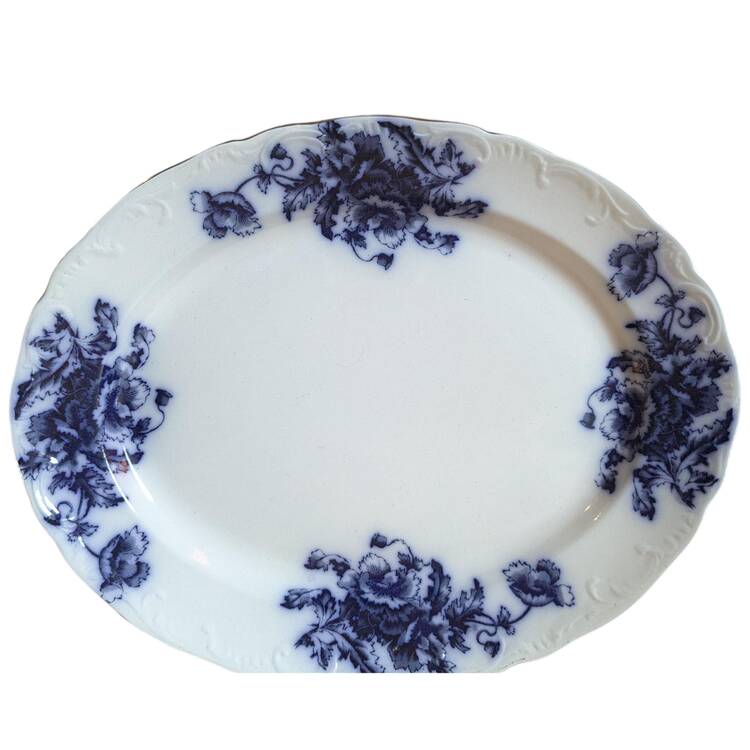 Poppy 17" Oval Serving Platter by Barker & Kent (Eng)