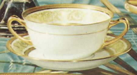 Vienne Flat Cream Soup Bowl & Saucer Set