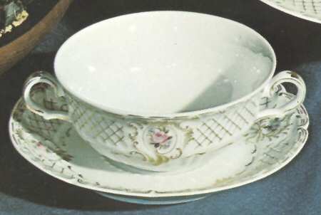 Salzbourg Flat Cream Soup Bowl & Saucer Set