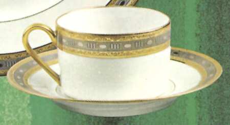 Incrustation Polignac Flat Cup & Saucer Set
